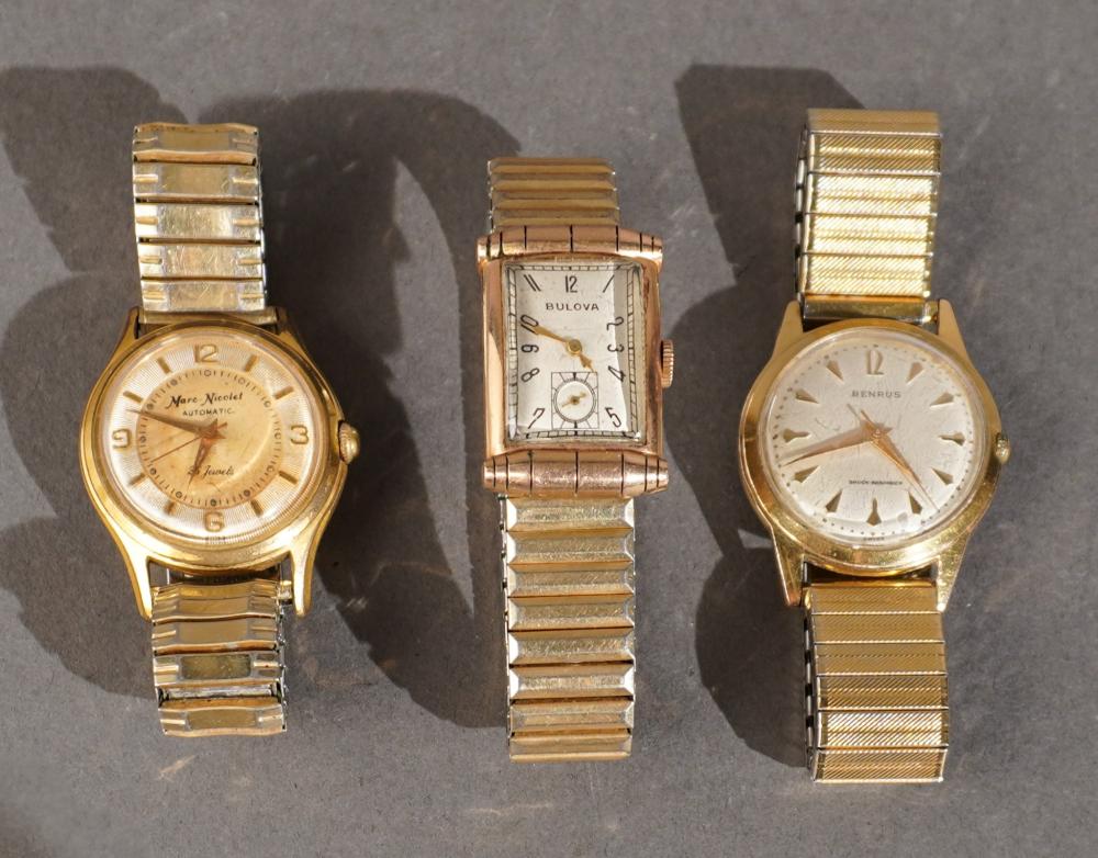 THREE VINTAGE GENTLEMEN S WRISTWATCHESThree 2e786b