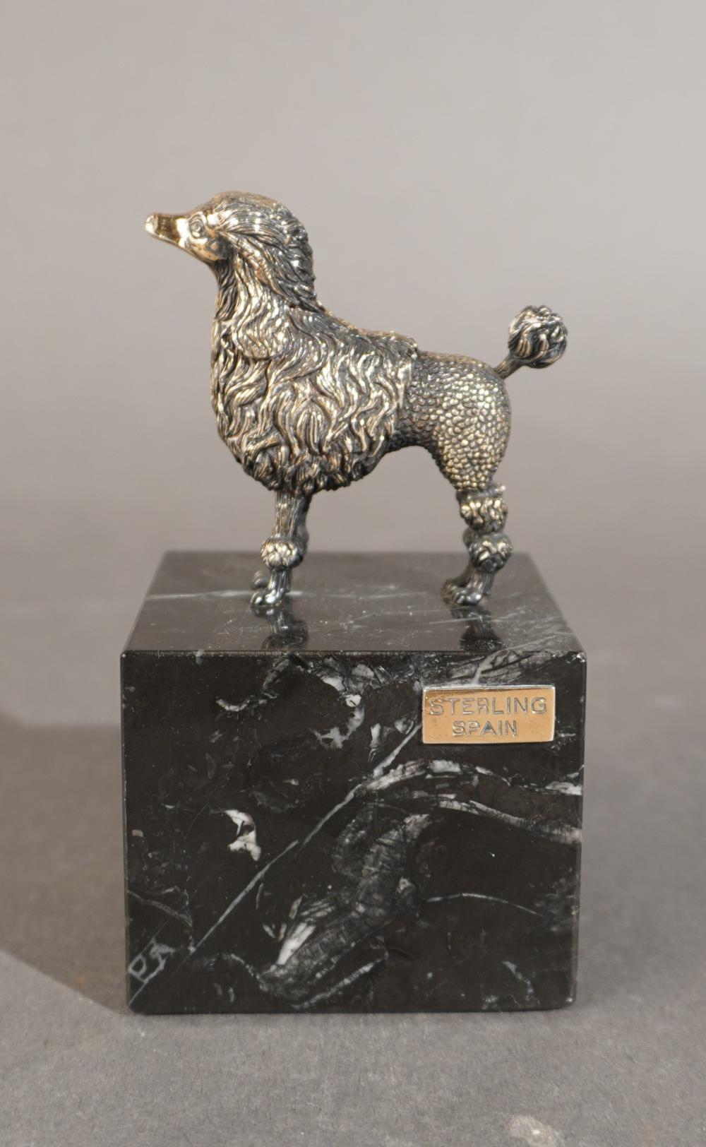 SPANISH STERLING SILVER POODLE
