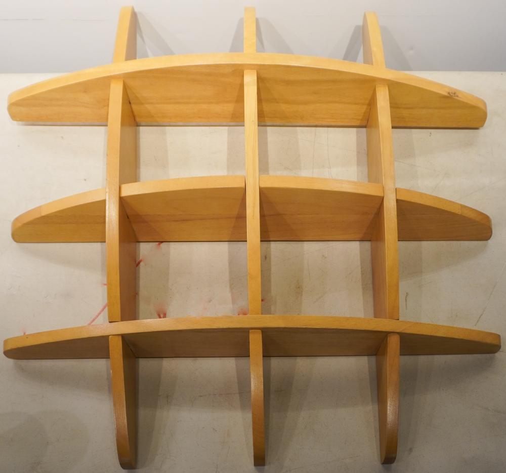 PINE HANGING GRID-FORM SHELVING,