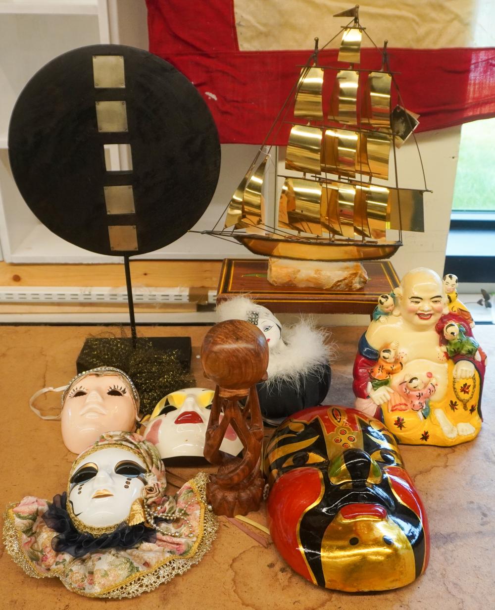 COLLECTION OF ASSORTED MASKS, A