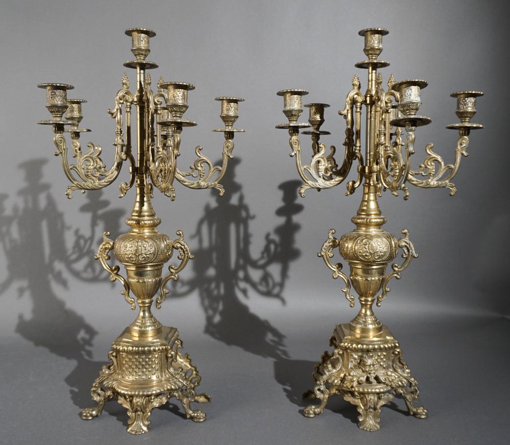 PAIR CONTINENTAL ROCOCO STYLE BRONZE 2e78fe