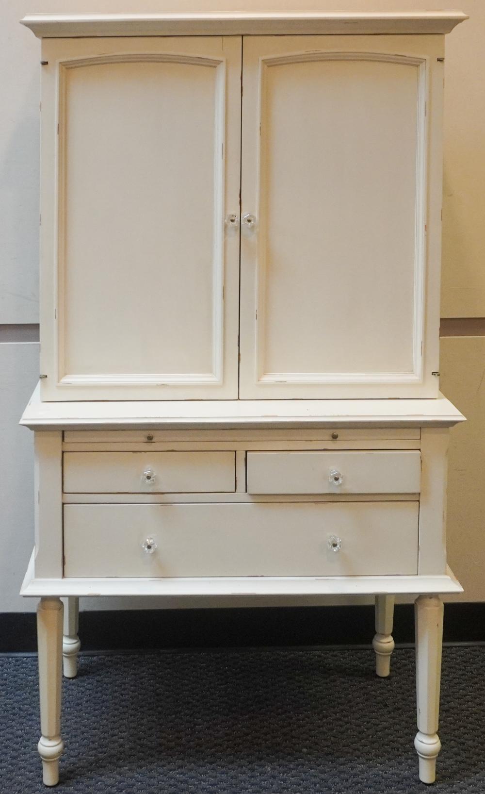 LOUIS XVI STYLE CREAM PAINTED CABINET 2e7943