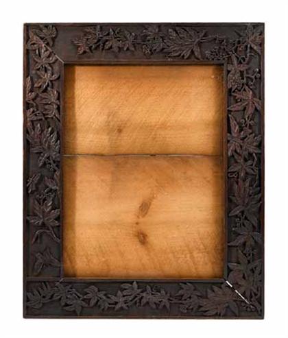 Arts Crafts carved walnut picture 4a5bd