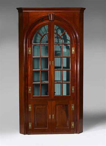 Chippendale style mahogany corner 4a5bf