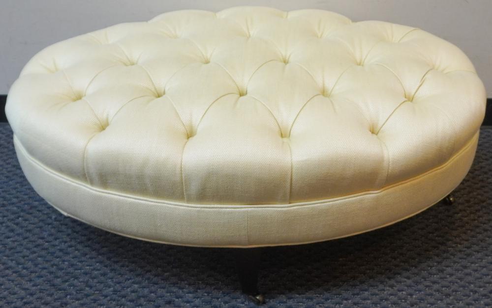 LEE INDUSTRIES CREAM TWEED UPHOLSTERED