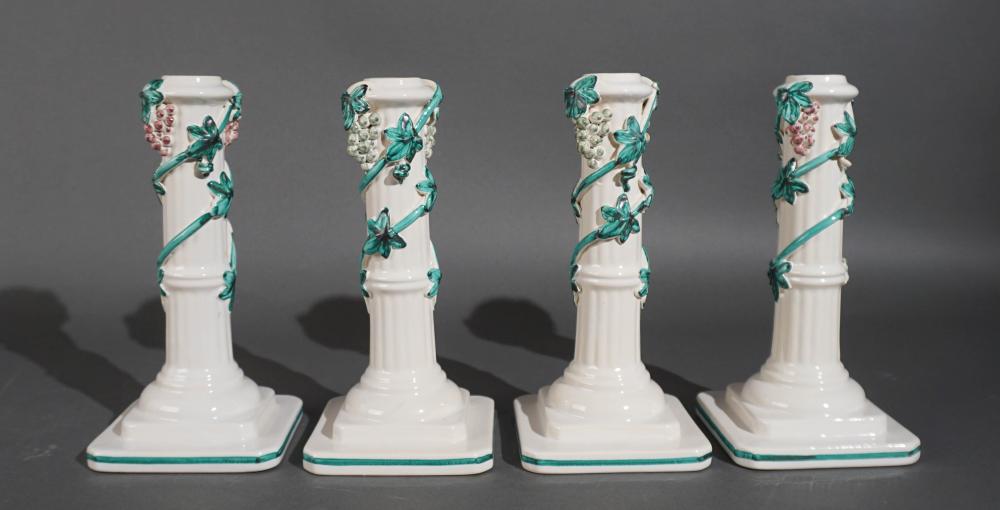 SET OF FOUR FRENCH GLAZED CERAMIC