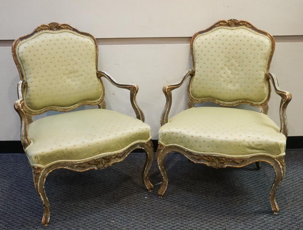 PAIR LOUIS XV STYLE GILT DECORATED 2e79f1