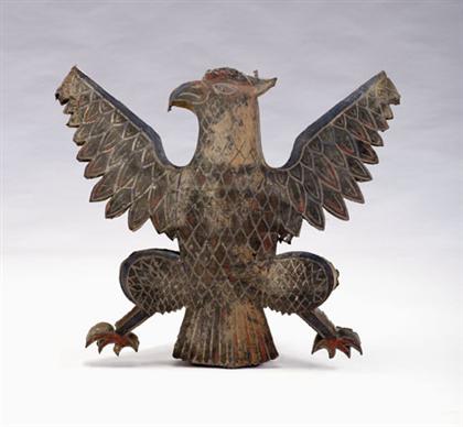 Painted tinware eagle    possibly