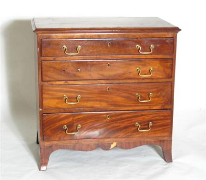 Federal mahogany four drawer chest