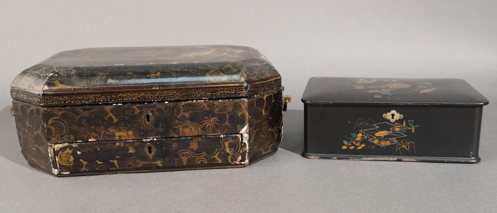 GILT JAPANNED JEWEL CHEST WITH 2e7b81