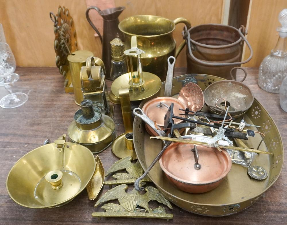 COLLECTION OF COPPER AND BRASS