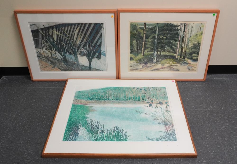 GROUP OF SIX FRAMED PRINTS AND 2e7c55