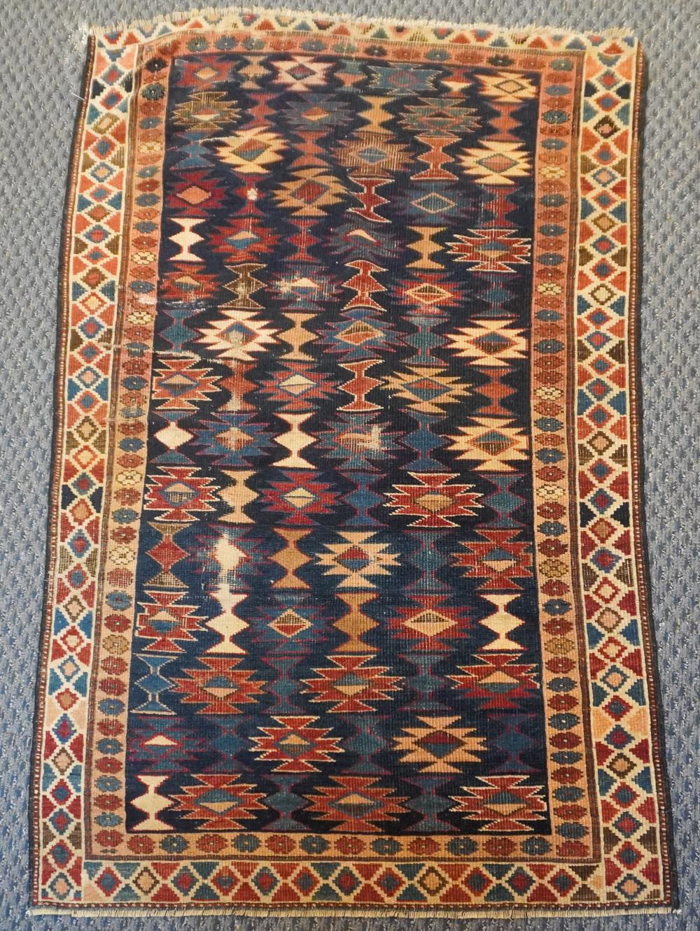 ANTIQUE CAUCASIAN SCATTER RUG  2e7c5e