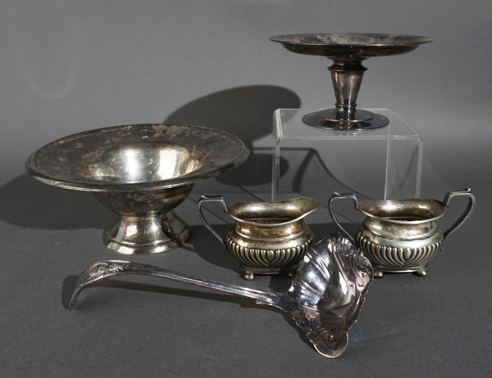 SMALL GROUP OF SILVERPLATE TABLE