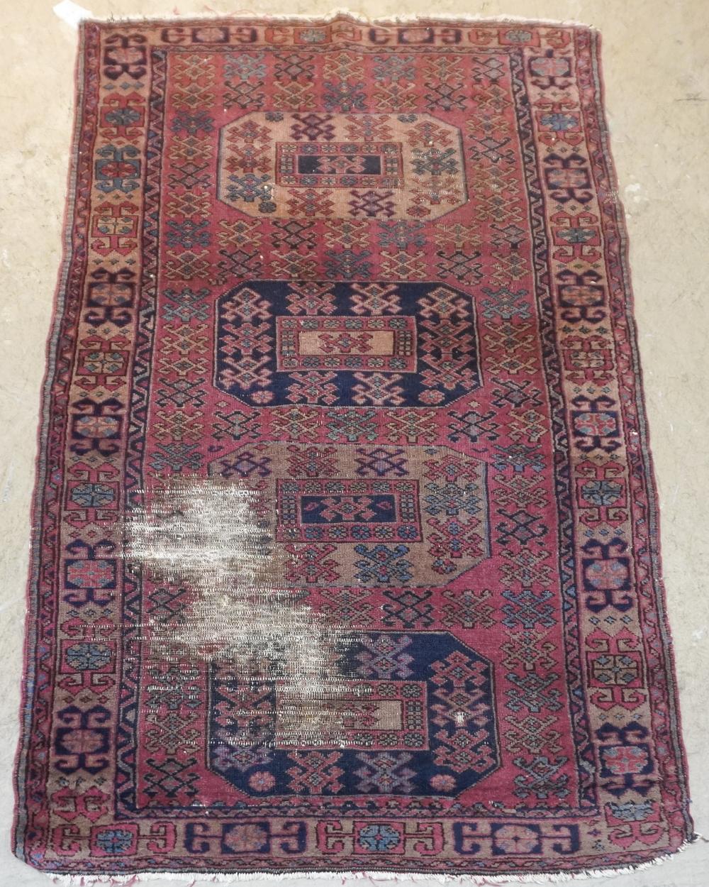 TURKISH RUG 6 FT 6 IN X 3 FT 8