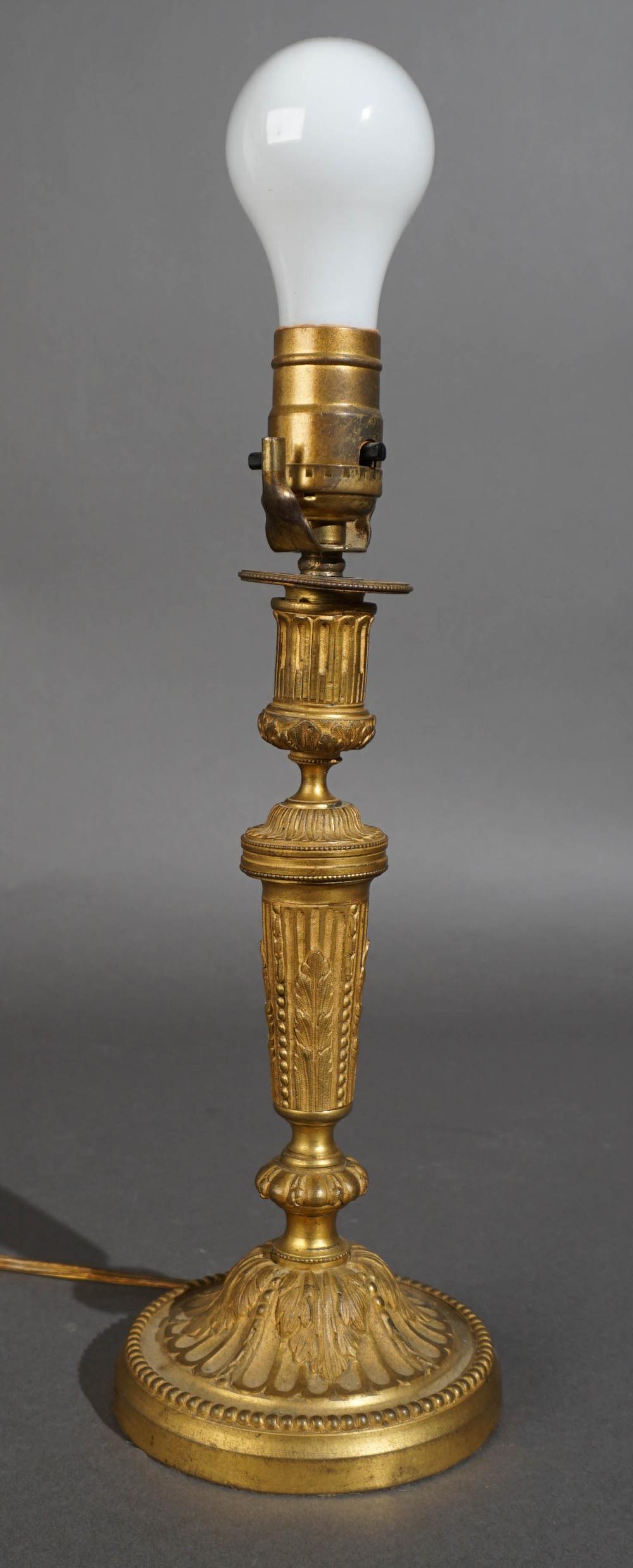 EMPIRE STYLE ORMOLU CANDLESTICK 2e7cb7