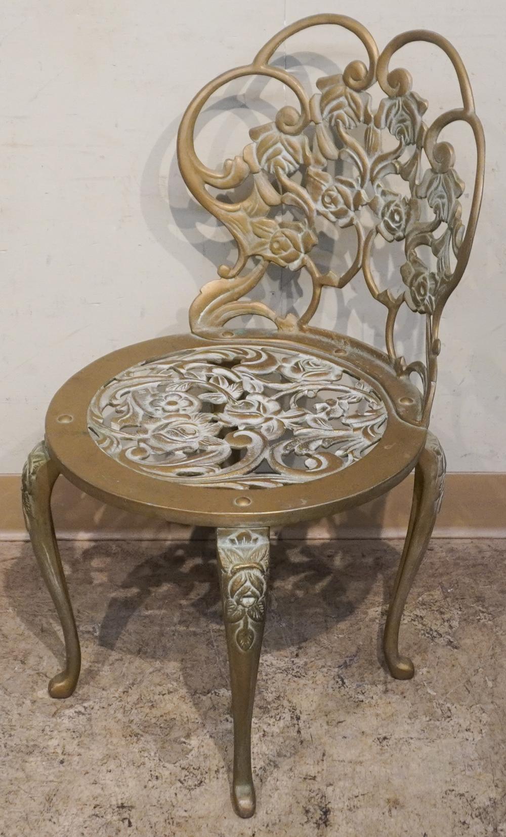 REGENCY STYLE BRASS SIDE CHAIRRegency 2e7cf1