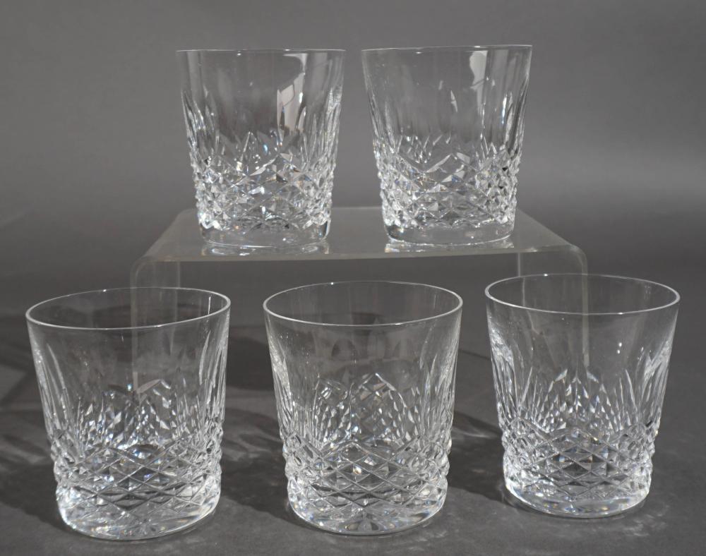 SET OF FIVE WATERFORD CUT CRYSTAL