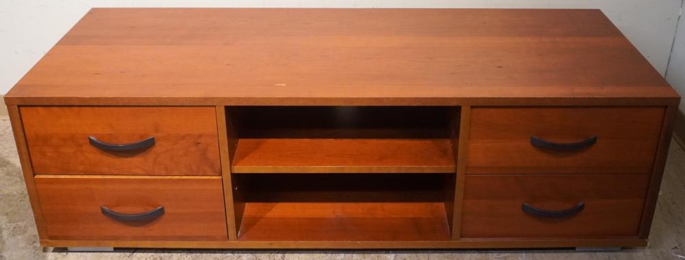 CONTEMPORARY TEAK VENEER CONSOLE 2e7d58