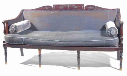 Federal style sofa Carved shaped 4a649