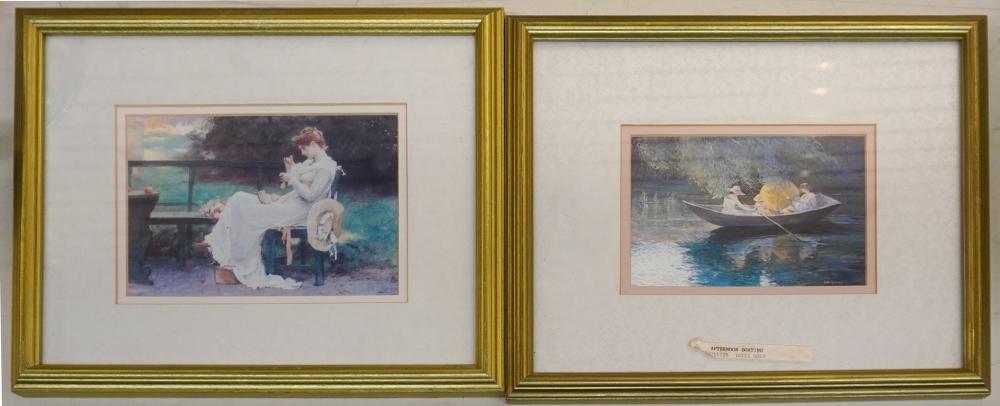 PAIR FRAMED OFFSET PRINTS FRAME 2e7ee1