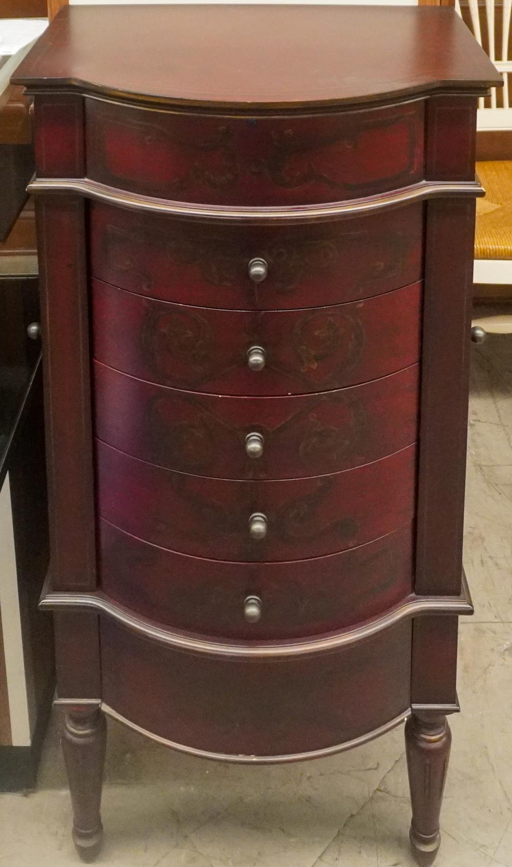 CHERRY FINISH JEWELRY CABINET H  2e7ee4