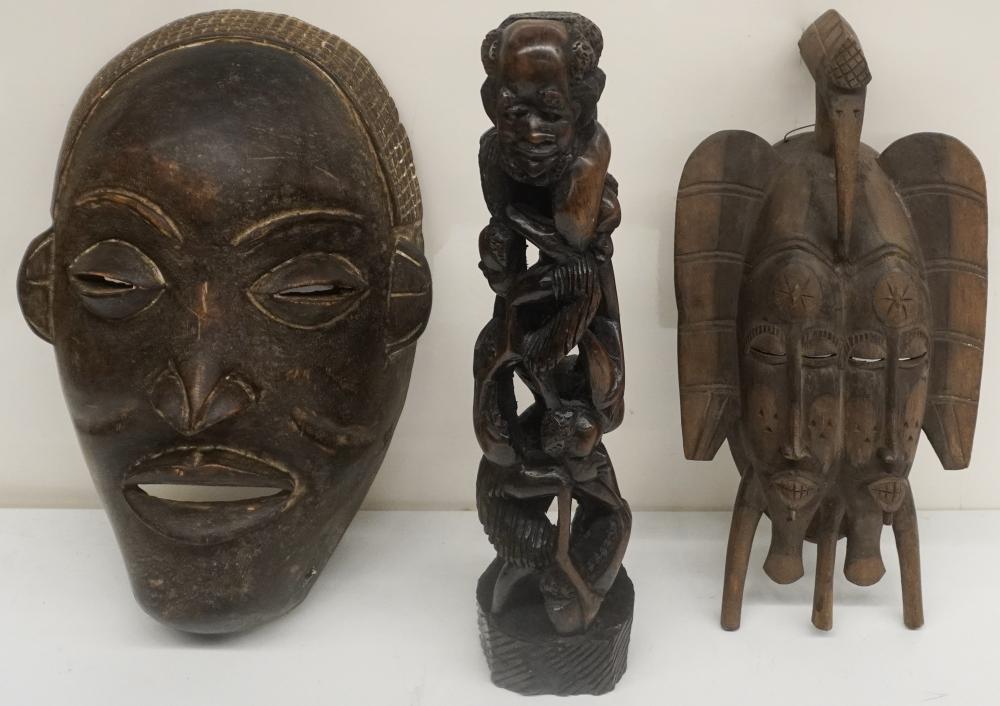 GROUP OF AFRICAN OCEANIC WOOD MASKS 2e7f00