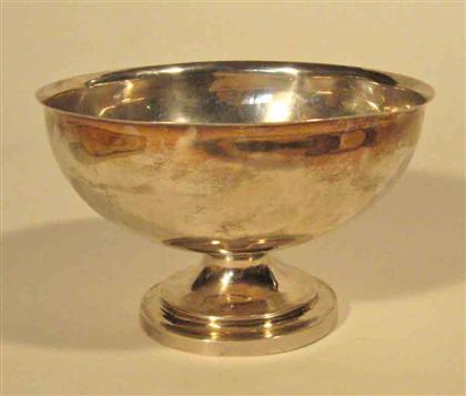 American silver footed bowl   