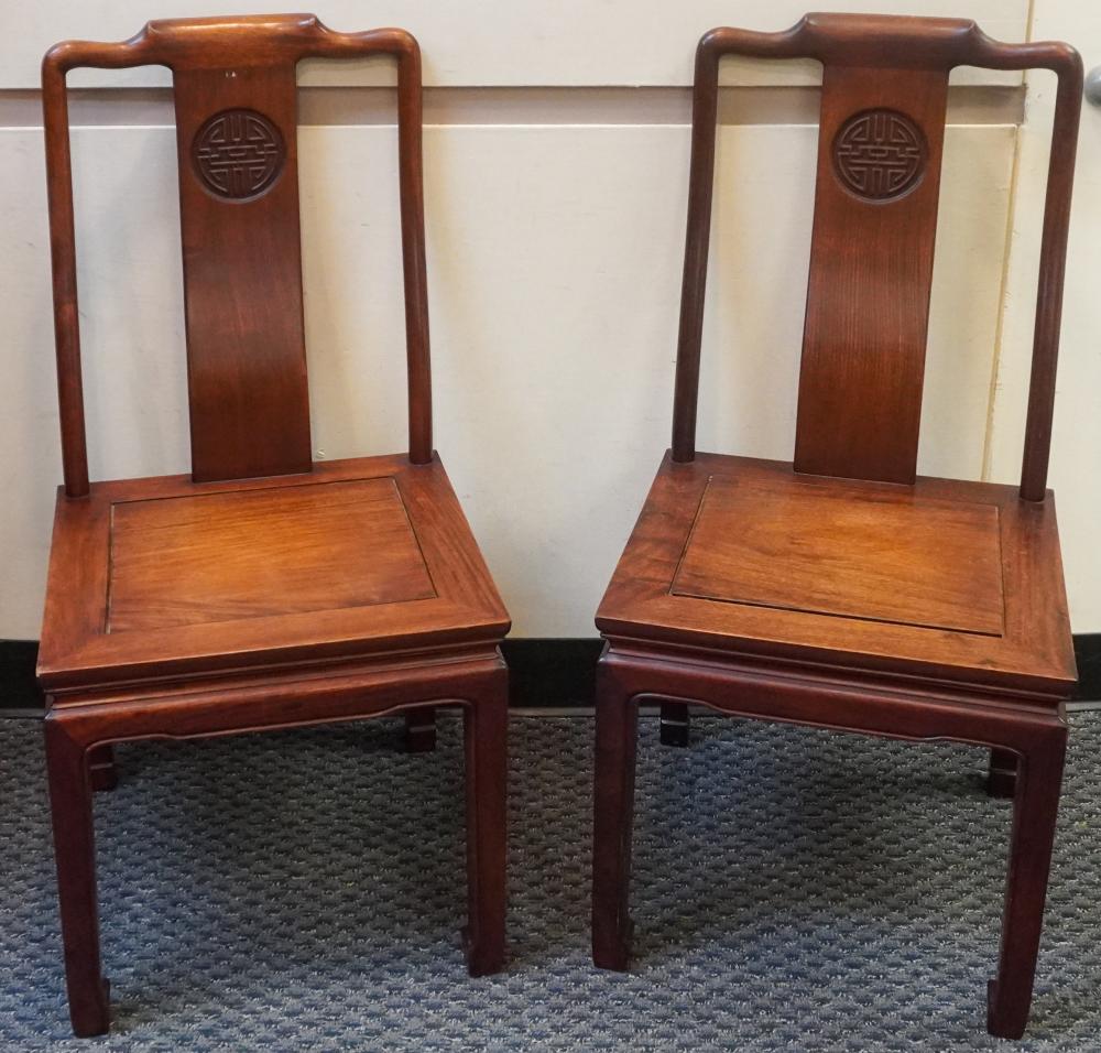 PAIR THAI HONGMU STYLE SIDE CHAIRS  2e7f3b