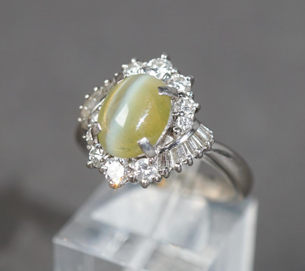 PLATINUM, TIGER’S EYE CHRYSOBERYL