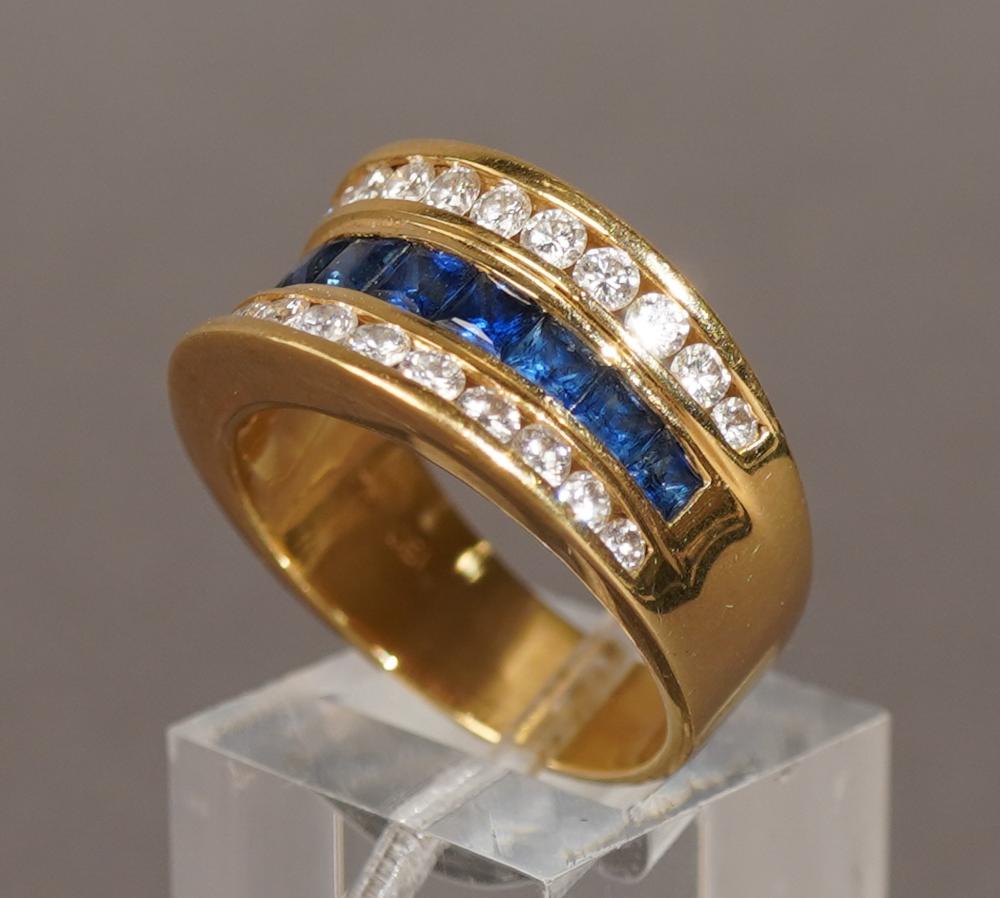 18 KARAT YELLOW GOLD BLUE SAPPHIRE 2e7fca