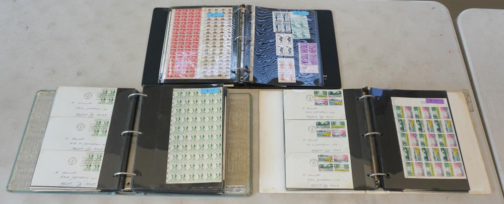 THREE ALBUMS OF STAMP SHEETS AND 2e8031