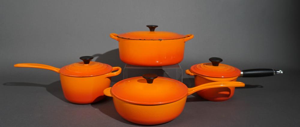 FOUR LE CREUSET ENAMELED KITCHEN 2e80ba