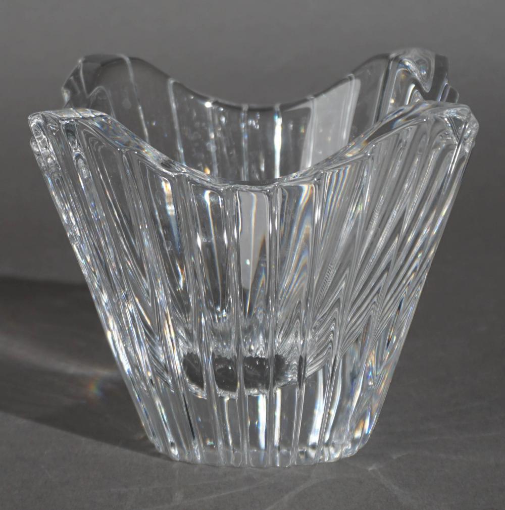 ORREFORS CRYSTAL BOWL, H: 5 IN.