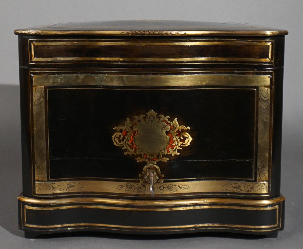 NAPOLEON III BOULLE AND BRASS INLAID