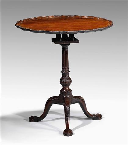 George III mahogany tilt-top table