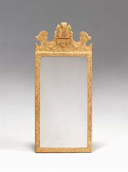 George II style giltwood mirror 4a687