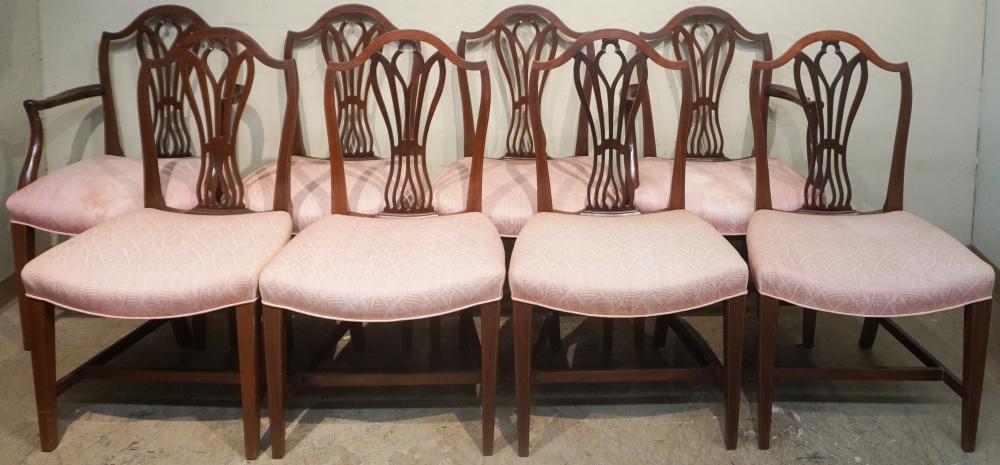 SET OF EIGHT FEDERAL STYLE MAHOGANY 2e8196