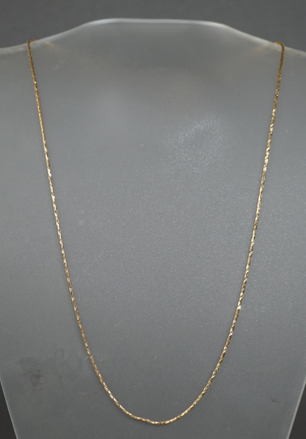 ITALIAN 14 KARAT YELLOW GOLD NECKLACE  2e8215