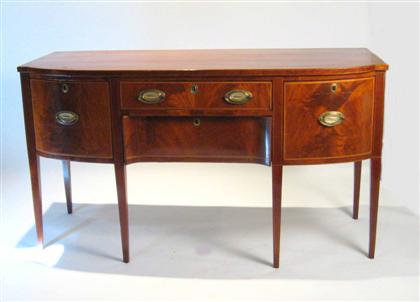 George III satinwood banded mahogany