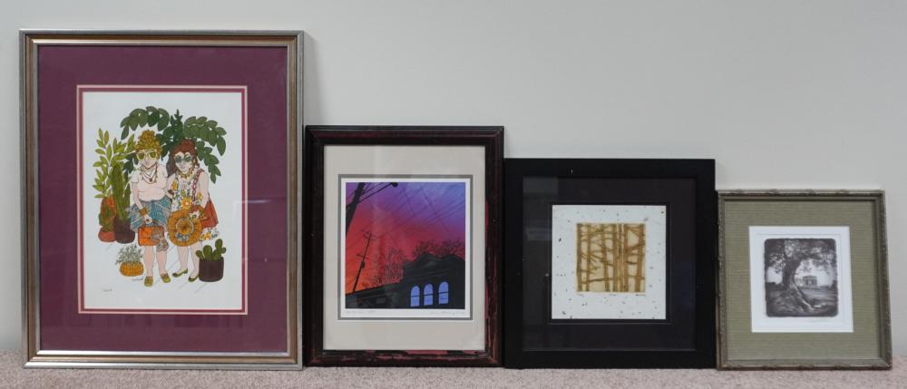 FOUR ASSORTED CONTEMPORARY WORKS