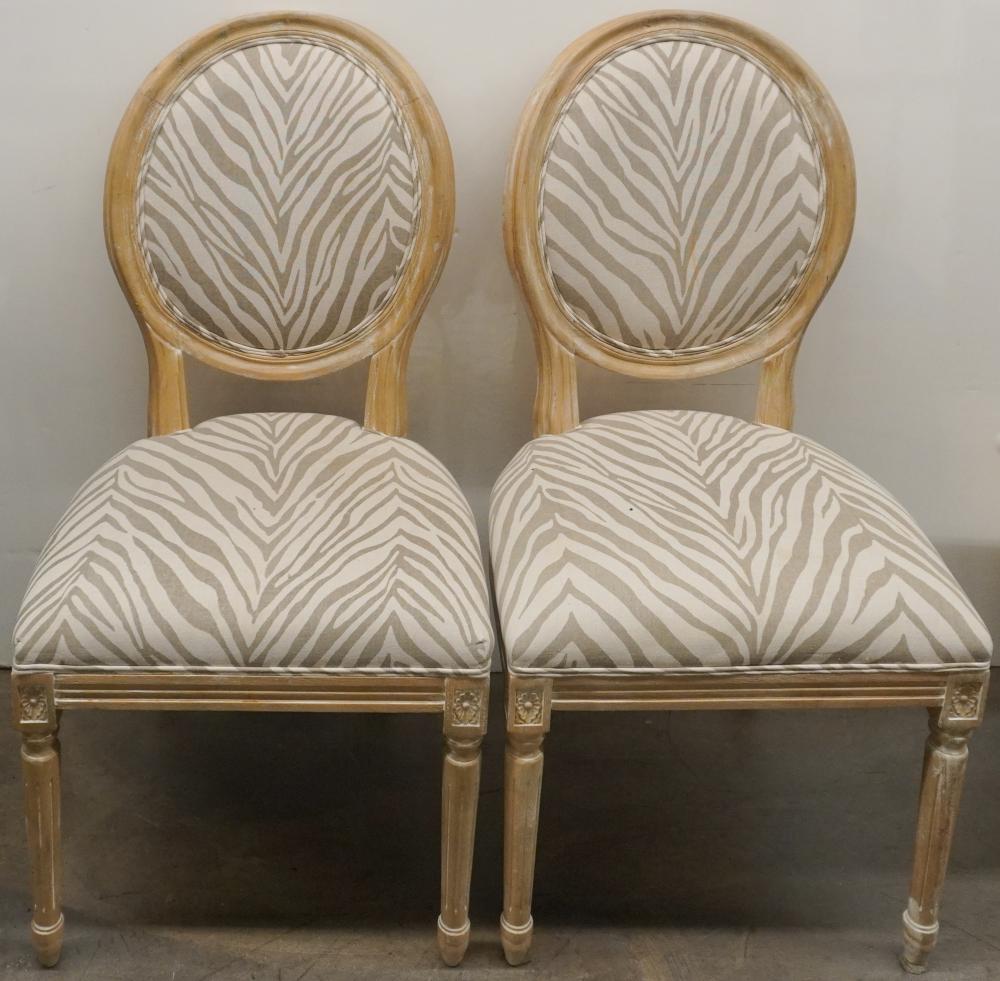 PAIR LOUIS XVI STYLE PAINTED FRUITWOOD 2e82dc