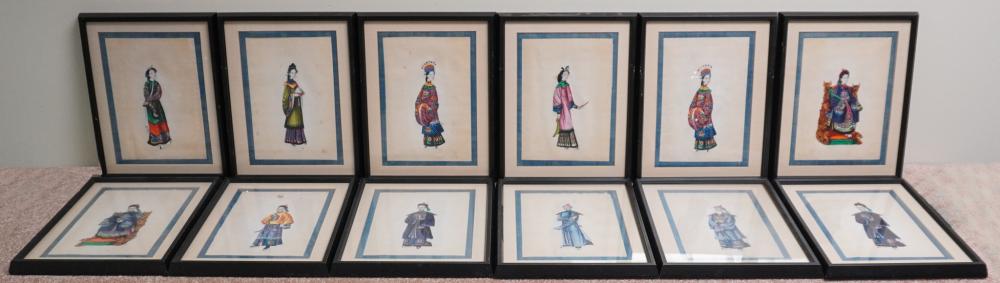 CHINESE SCHOOL 20TH CENTURY SET 2e8321