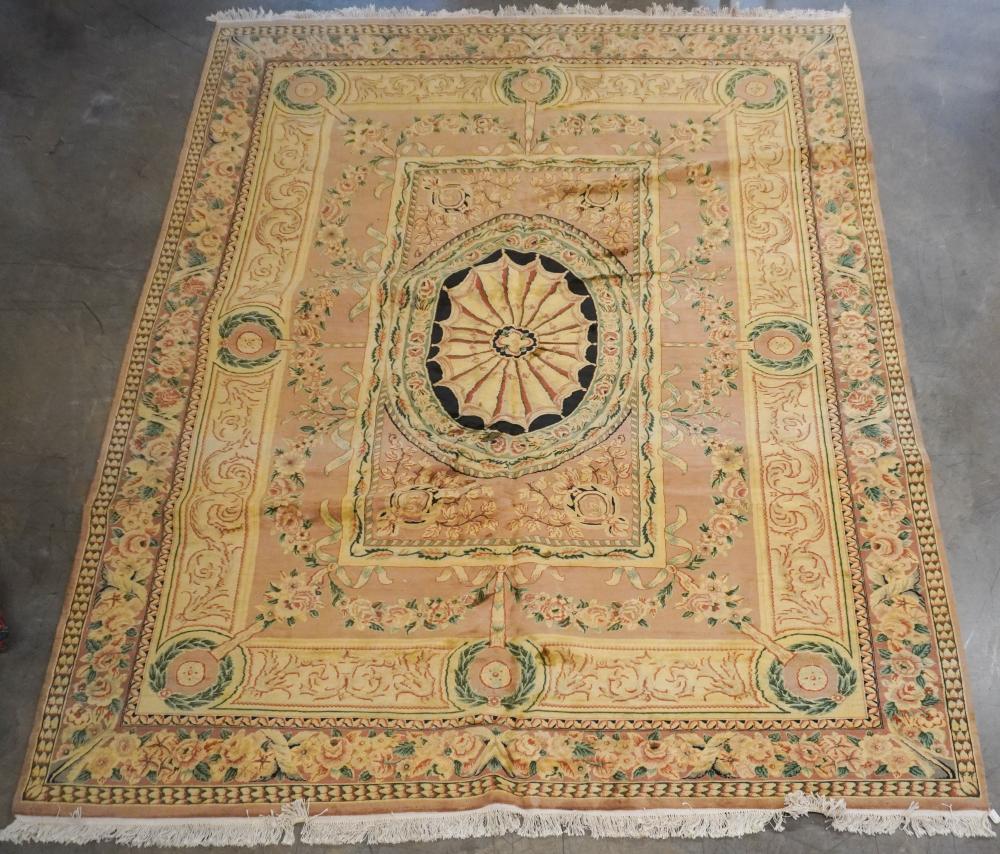 AUBUSSON RUG 12 FT 1 IN X 8 FT