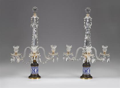 Pair of George III style cut glass  4a6b9