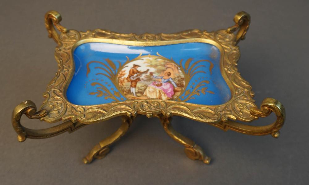 FRENCH SEVRES TYPE BRONZE AND PORCELAIN 2e8383