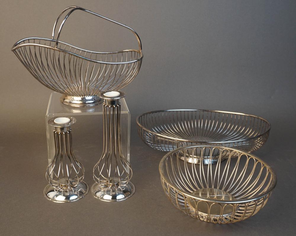 ITALIAN SILVERPLATE TABLE BASKETS 2e839c