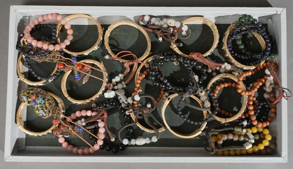 COLLECTION OF COSTUME BANGLES AND