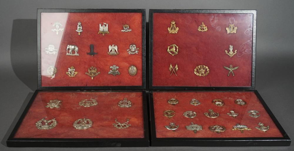 MOSTLY BRITISH REGIMENTAL BADGES,