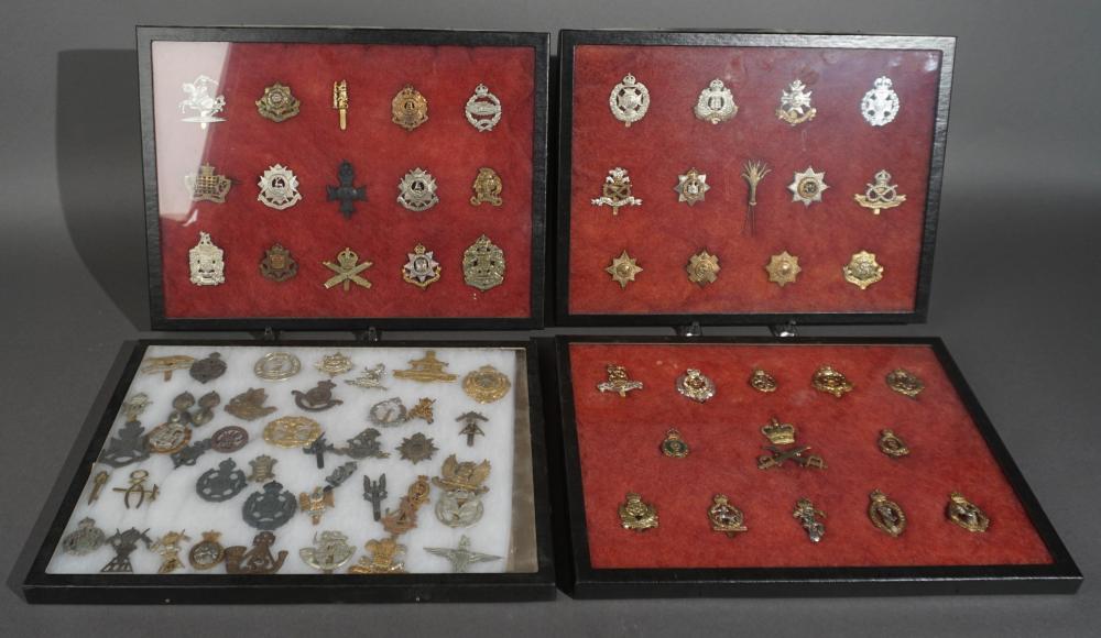 MOSTLY BRITISH REGIMENTAL BADGES,